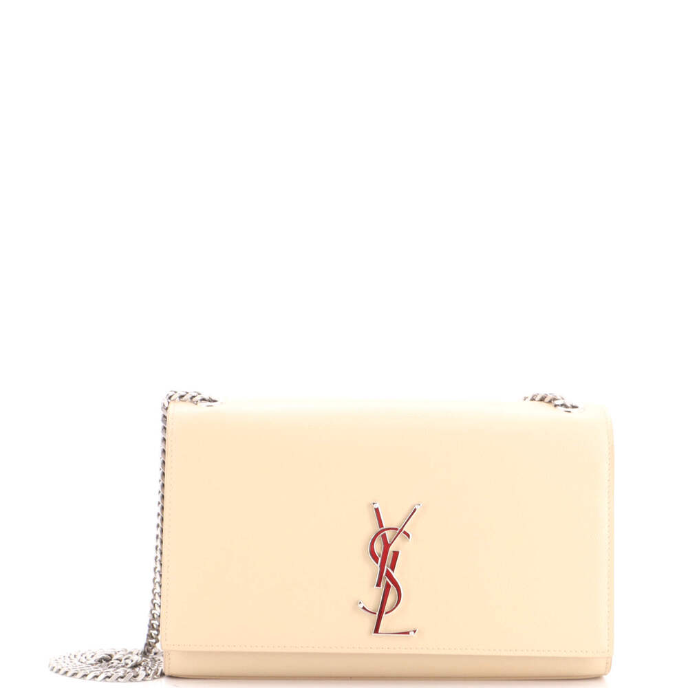 Saint Laurent Medium Classic Monogram Crossbody Bag Grainy Leather
